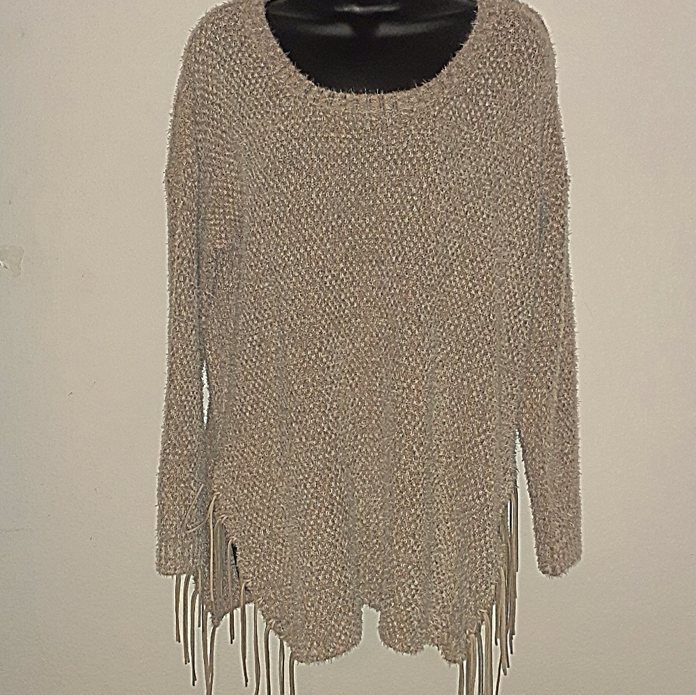 - - KATSUMI SWEATER WITH FRINGE